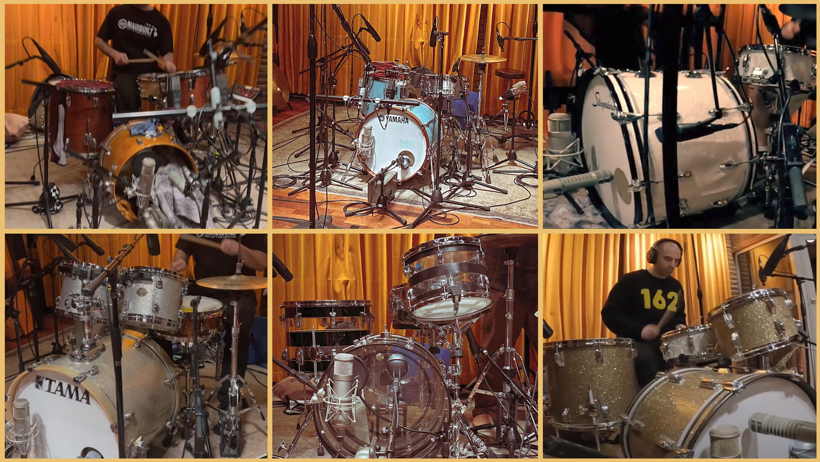 A selection of the drum-kits recorded for OneShot