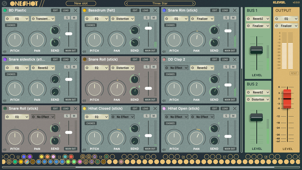 OneShot2 – Drum Sampler