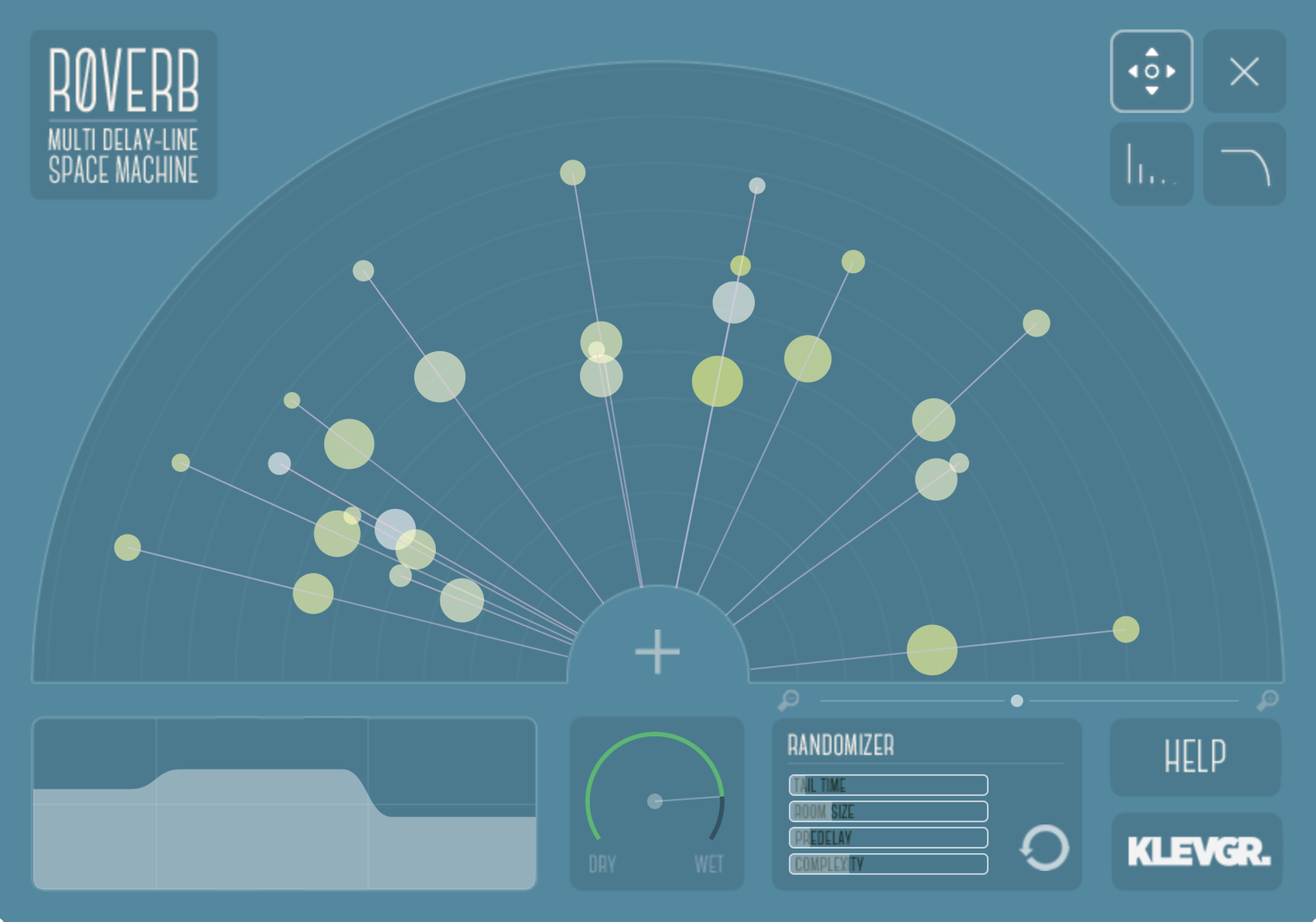 Screenshot of Klevgrand Røverb - Multi Delay Spaces - More room for everyone