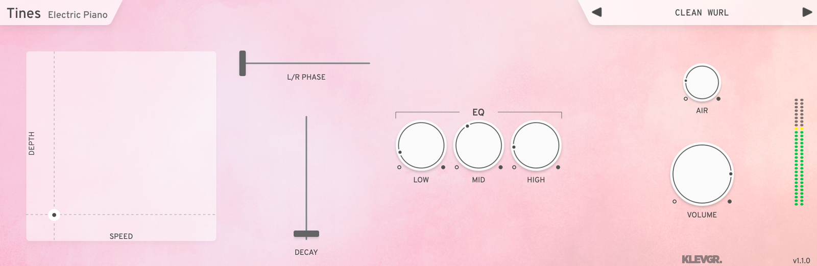 Screenshot of Klevgrand Tines - Electric Piano - The Tines They Are a-Changin’